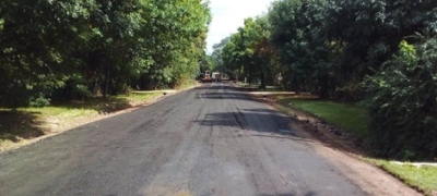 Campana: Avanza la colocación de asfalto recuperado en B° San Jorge