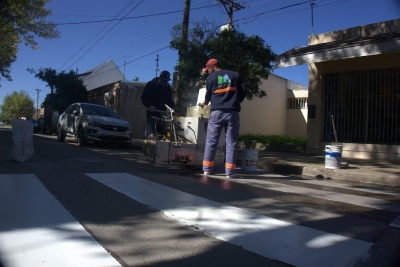 Mercedes: Intensifican las tareas de seguridad vial y señalización urbana