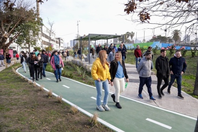 Avellaneda: La ciudad ya cuenta con el Parque Lineal Entre Vías