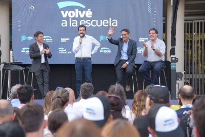 San Martín: Kicillof presentó una nueva edición de Volvé a la Escuela