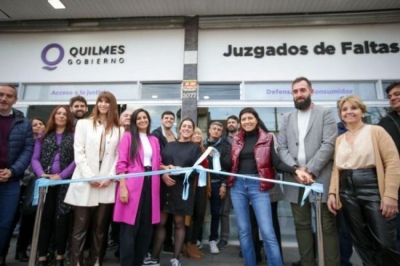 Quilmes: Inauguraron una oficina de los Juzgados de Faltas N°3 y 4 en Solano
