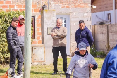 Tapalqué: El intendente Gustavo Cocconi recorrió obras de pavimentación
