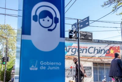 Junín: Petrecca inauguró el sexto poste con un botón antipánico