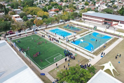 Malvinas Argentinas: Quedó inaugurado el "Playón Multideportivo Villa de Mayo"