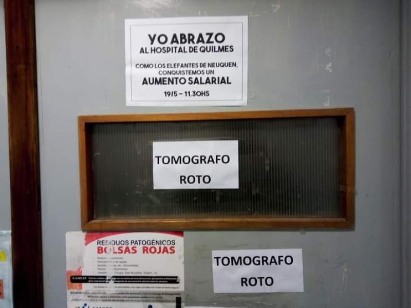 Trabajadores del hospital Iriarte de Quilmes piden mejoras edilicias