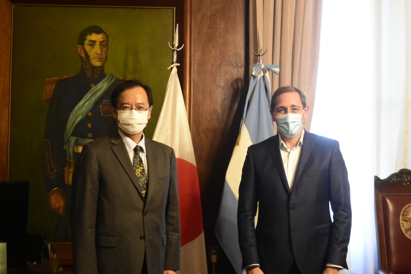 Garro se reunió con el Embajador de Japón para acordar llegada de inversiones e intercambio en la gestión de la pandemia