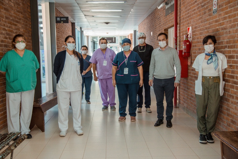 Campana: El Intendente reconoció y agradeció el trabajo del Servicio de Clínica Médica del hospital en medio de la segunda ola