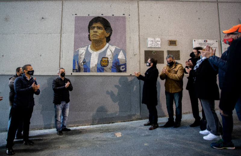 Kicillof presentó una inversión de 500 millones de pesos para apoyar y promover el deporte y homenajeó a Maradona