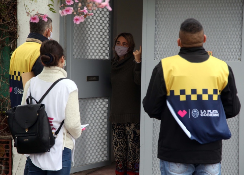 La Plata: Realizan operativo sanitario contra el COVID en el barrio “Santa Ana”
