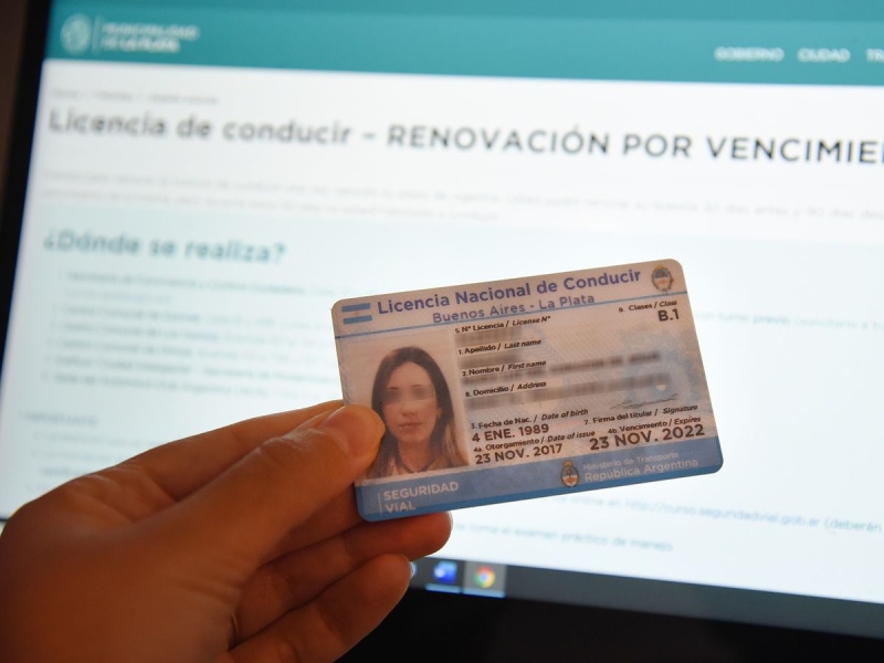 La Plata: Implementan un sistema de turnos inmediatos para Licencias de Conducir con vencimientos en 2022