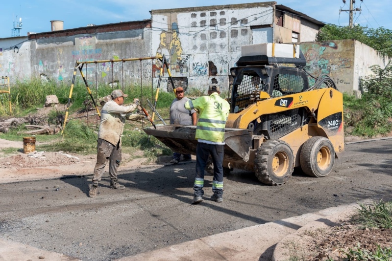 San Nicolás: Comienza la repavimentación en el barrio Los Provincianos