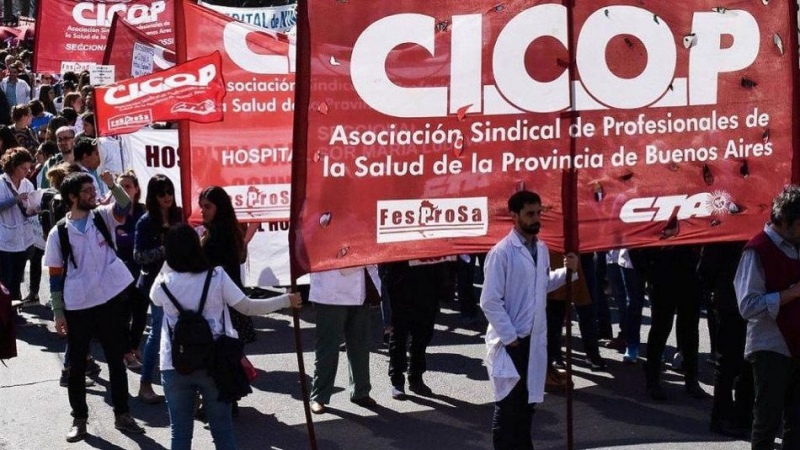 Cicop pidió al Gobierno bonaerense que convoque a médicos a la paritaria
