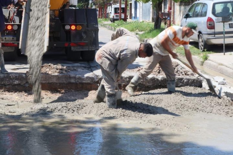 Lanús: Se completaron un 95% de las obras de pavimentación en el centro