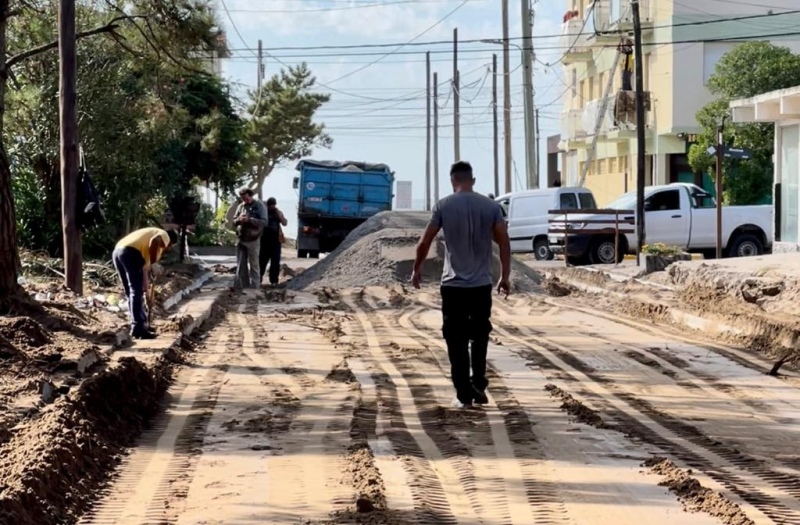 La Costa: Avanza la obra de asfalto que unirá a San Bernardo con Lucila del Mar