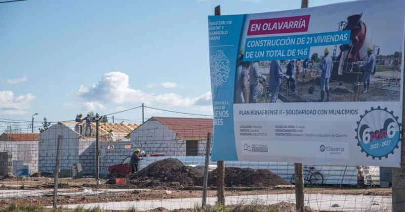 Olavarría: Siguen las obras de viviendas en el barrio Educadores