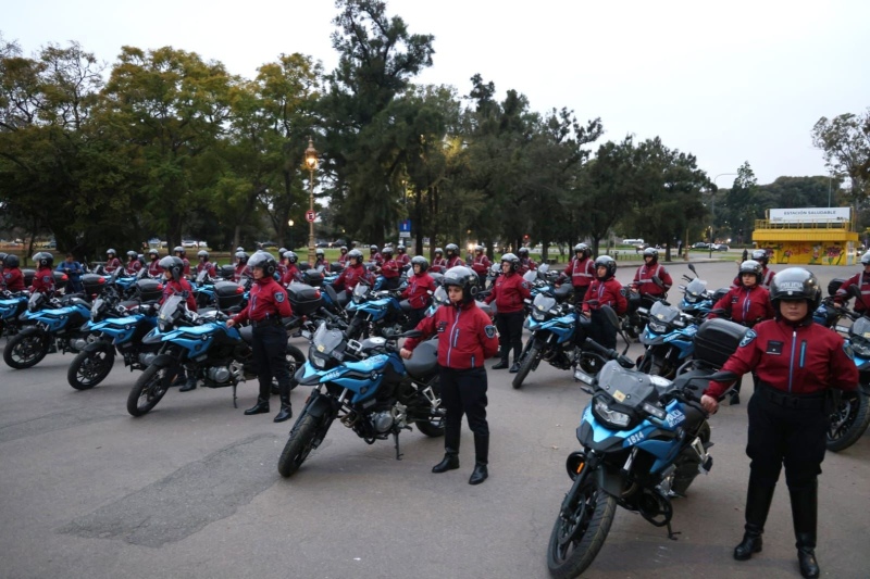 Horacio Rodríguez Larreta entregó 100 motos a la Policía de la Ciudad