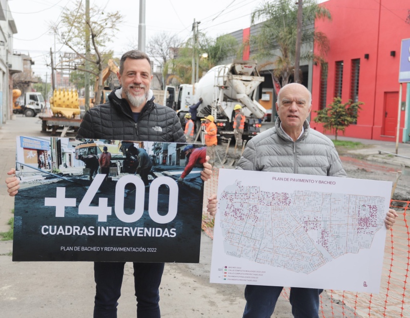 Lanús: Presentan el plan de pavimentación y bacheo en 400 cuadras