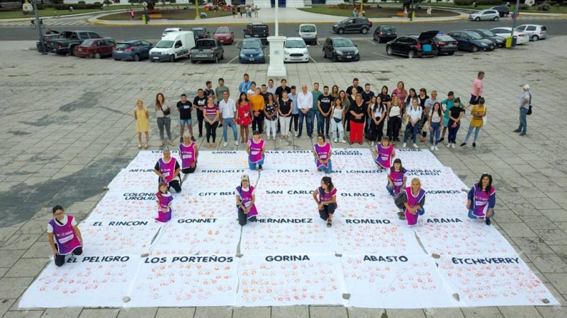 La Plata:  Se realizó una jornada para visibilizar y erradicar la violencia hacia las mujeres en Plaza Moreno