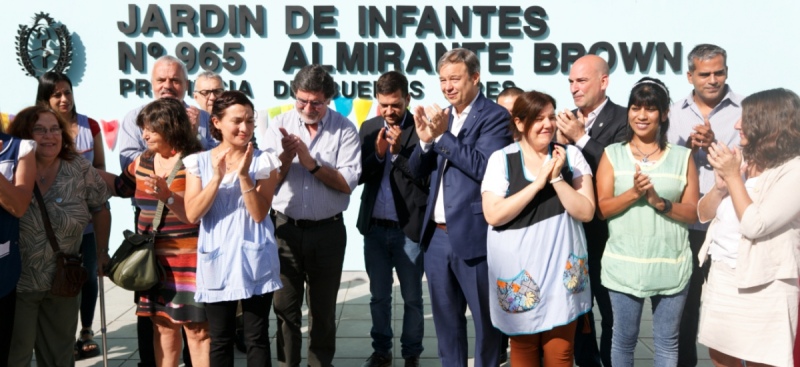 Almirante Brown: Inauguraron dos nuevos jardines de infantes en Glew y San José