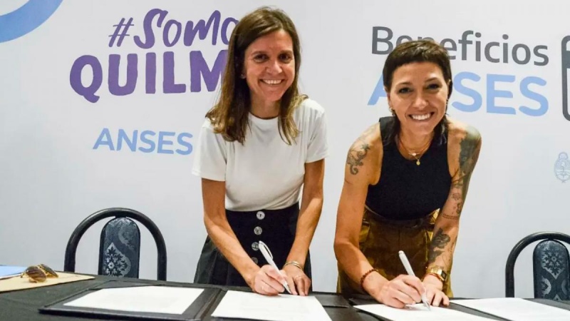Quilmes: Raverta y Mendoza firman un convenio entre el programa "Beneficios ANSES" y la tarjeta "Somos Quilmes"
