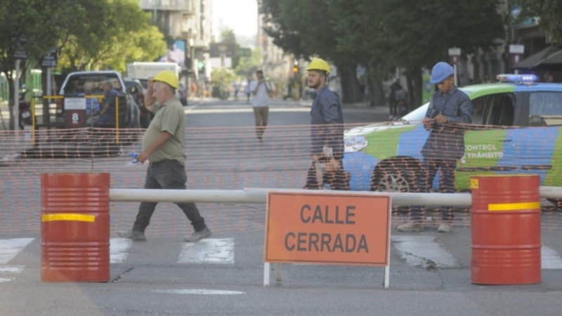Bahía Blanca: Comenzaron los trabajos de semipeatonalización en calle Alsina