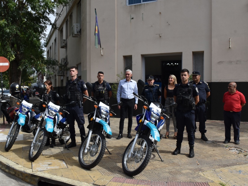 Berisso: La Comuna sumó cuatro motos a través del Fondo Municipal de Fortalecimiento de Seguridad