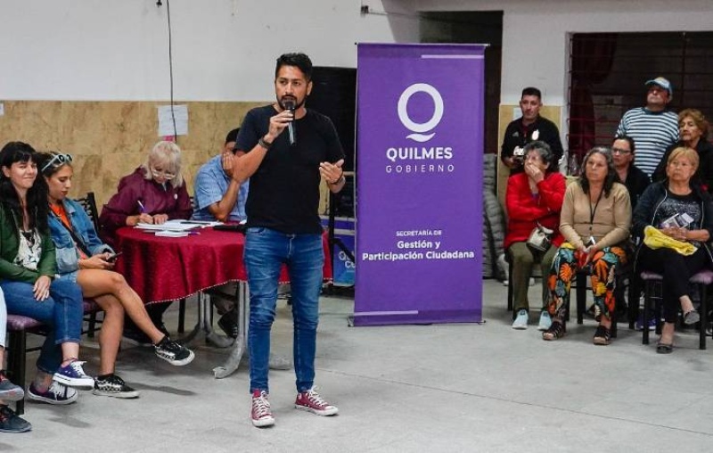 Quilmes: Funcionarios municipales se reunieron con vecinos de Villa La Florida