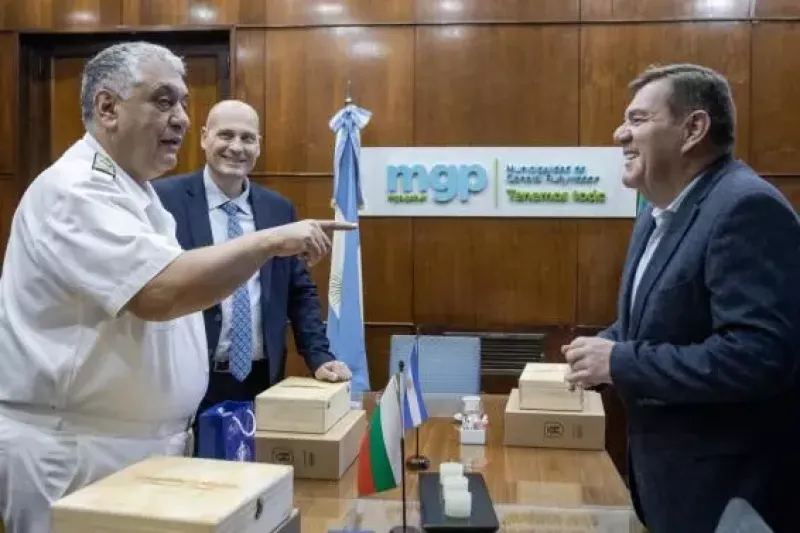 Mar del Plata: El intendente Guillermo Montenegro recibió al embajador de Bulgaria
