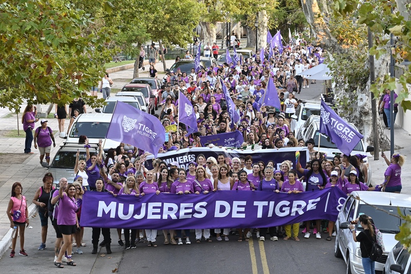 Tigre: Se realizó una masiva marcha por el Día Internacional de la Mujer