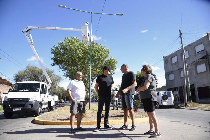 La Plata: La Comuna incorporó nuevas cámaras de seguridad y luces LED en Altos de San Lorenzo