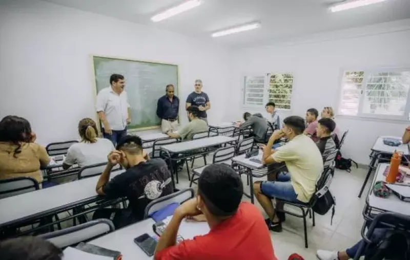 Mar del Plata: Tras la obra de ampliación, comenzaron las clases en la Escuela Secundaria Nº 217