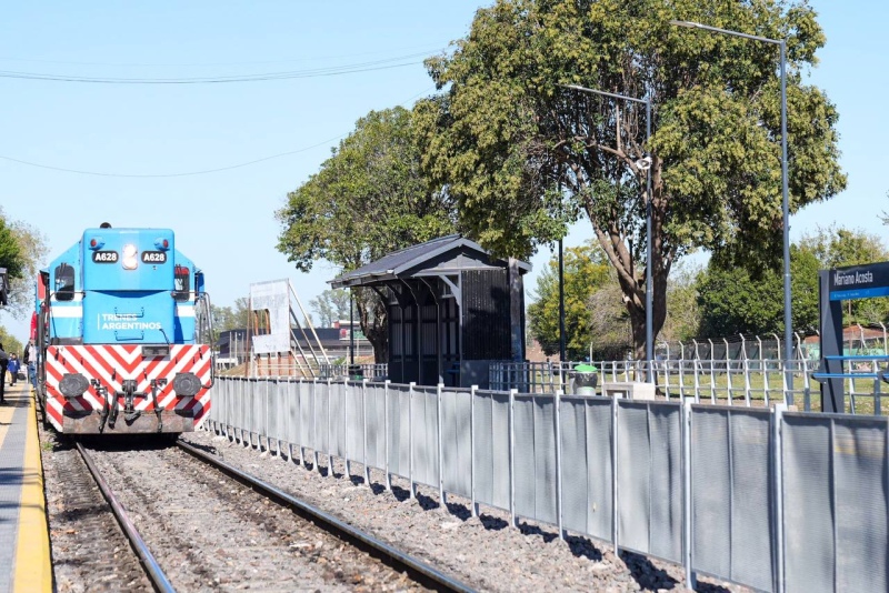 Merlo: Inauguran la nueva estación ferroviaria de Mariano Acosta
