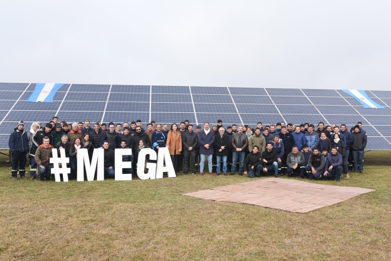 Lincoln: Serenal acompañó la puesta en funcionamiento del parque fotovoltaico de la empresa MEGA