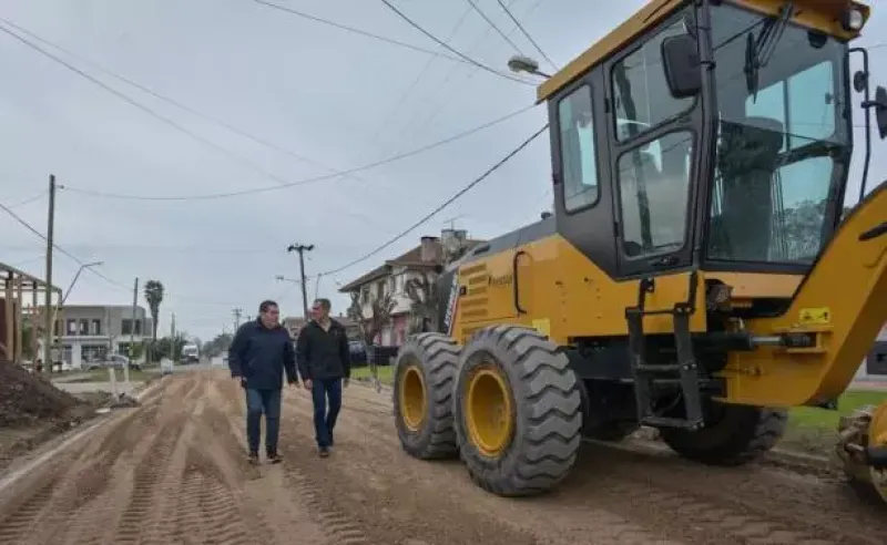 Mar del Plata: El Municipio realiza obras de pavimentación en el barrio Juramento