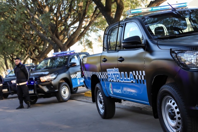 Vicente López: El municipio suma nuevas camionetas de patrulla para la policía local