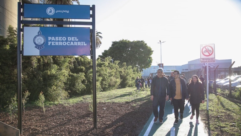 Avellaneda: Inauguraron la segunda etapa del Paseo del Ferrocarril en Piñeiro