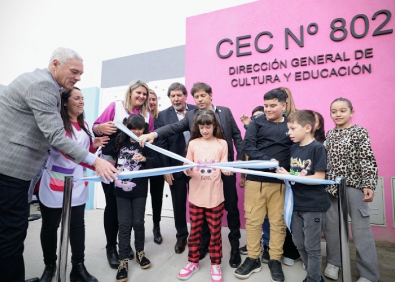 Berisso: Kicillof inauguró el Centro Educativo Complementario N°802