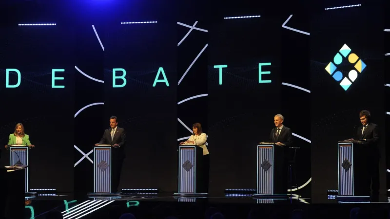 Massa y Bullrich buscaron polarizar con Milei en el primer debate presidencial