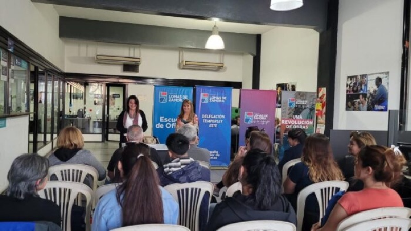 Lomas de Zamora: Lanzan nuevos cursos con saluda laboral en la escuela de oficios