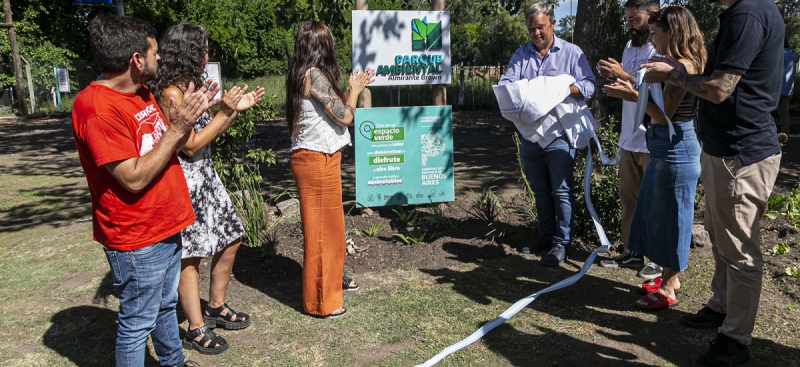 Almirante Brown: Inauguraron un Parque Ambiental en Ministro Rivadavia