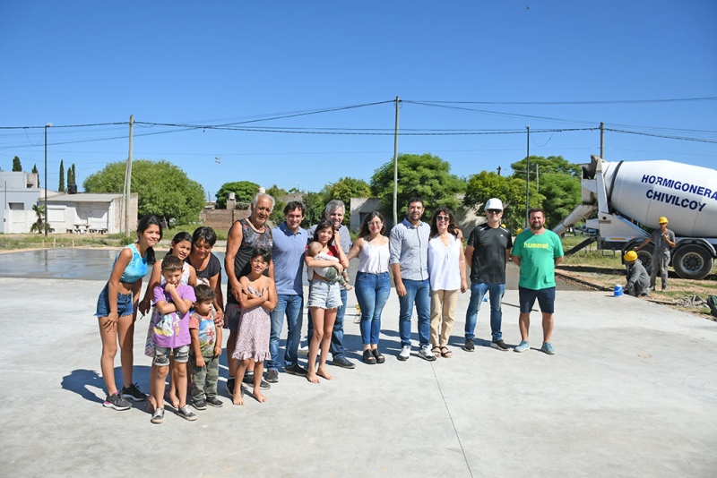 Chivilcoy: Avanza la obra del Playón deportivo del Barrio Bordó