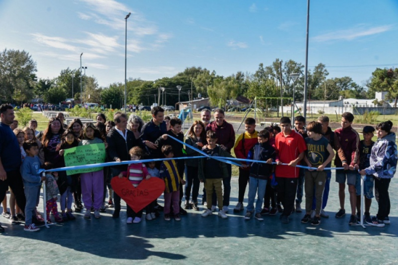 General Rodríguez: Inauguraron el nuevo Playón Deportivo Municipal