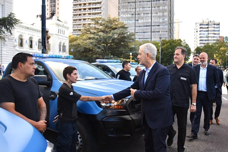 La Plata: Presentaron móviles del sistema municipal de patrullaje unificado