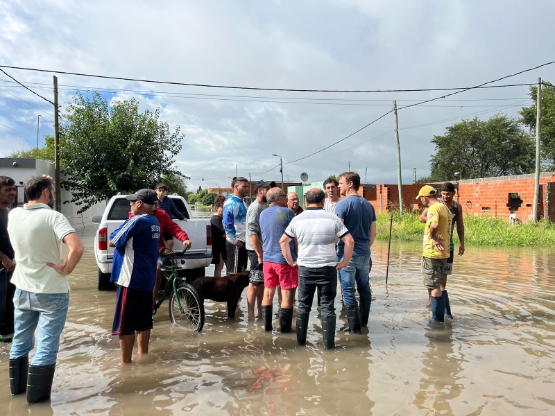 Olavarría: El Municipio continúa trabajando en el marco de la emergencia por el temporal