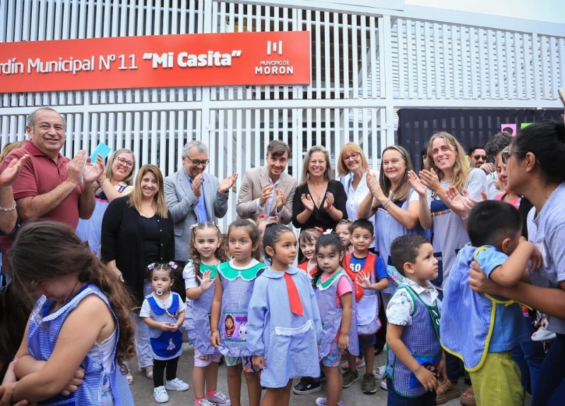Morón: Inauguran un nuevo jardín de infantes municipal