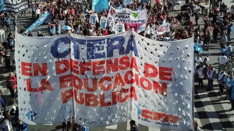 CTERA convocó a un paro nacional docente para este jueves