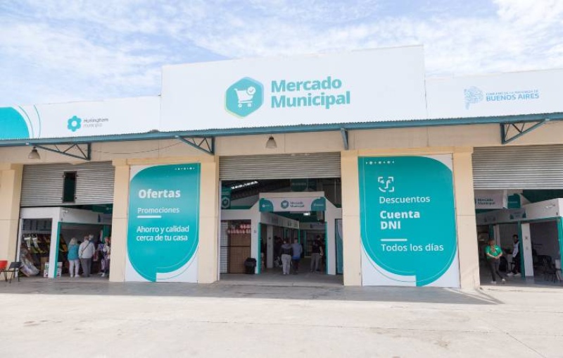 Hurlingham: Quedó inaugurado el Mercado Municipal en Av. Vergara y Cayetano Valdez